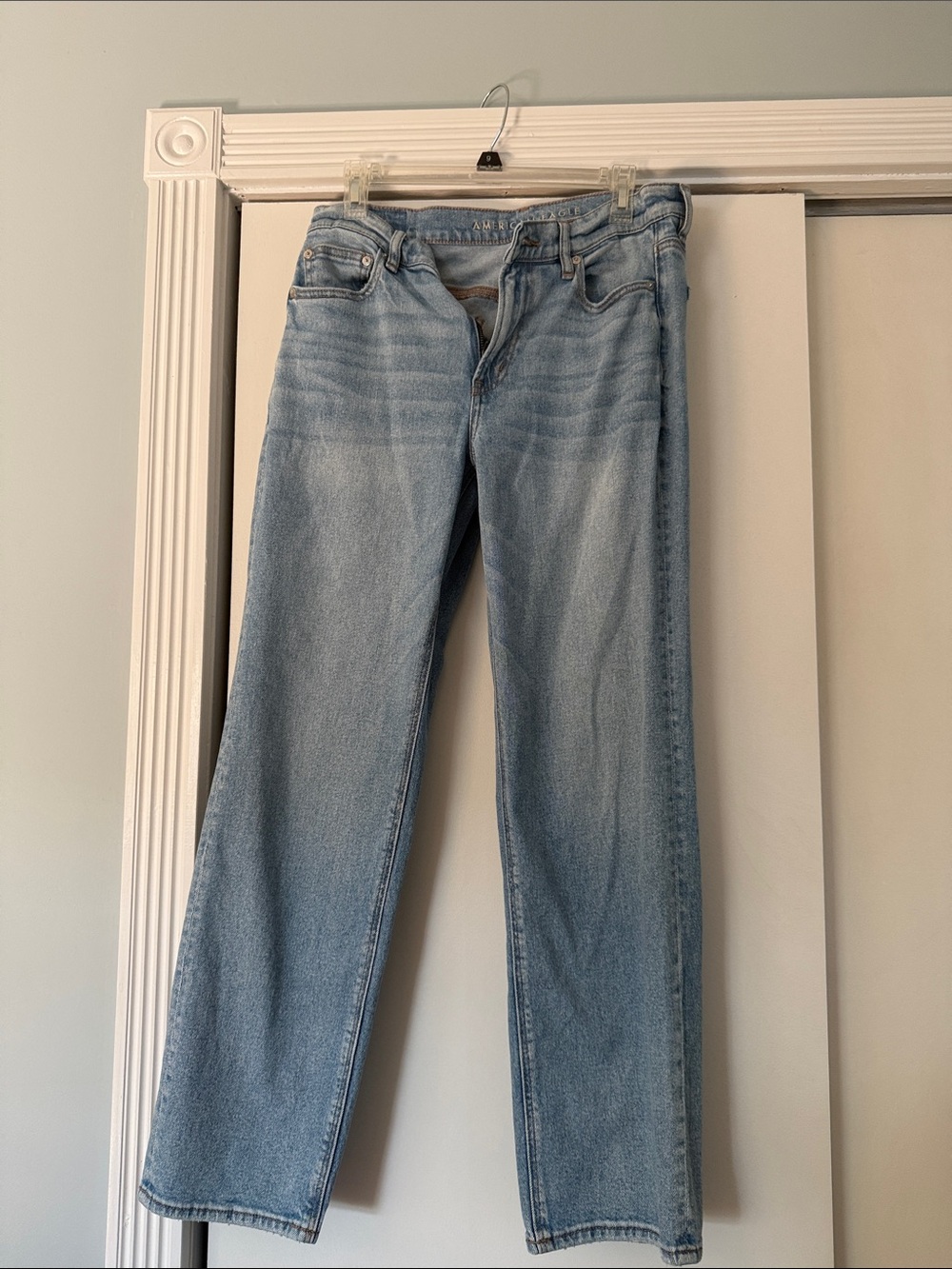 Light Blue Women’s Straight-Leg Jeans